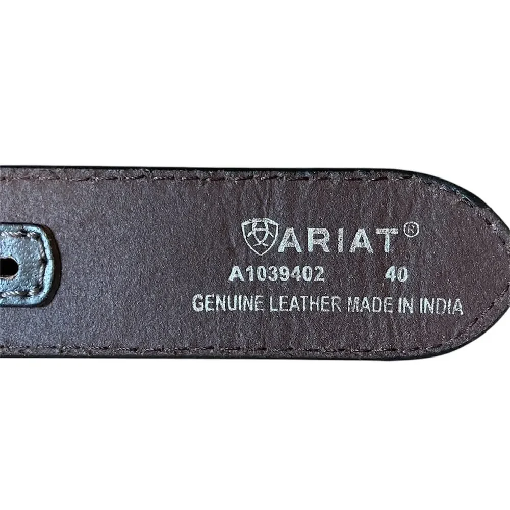 Ariat Genuine Leather & Cowhide Western Belt Size 40 (New with Tag)